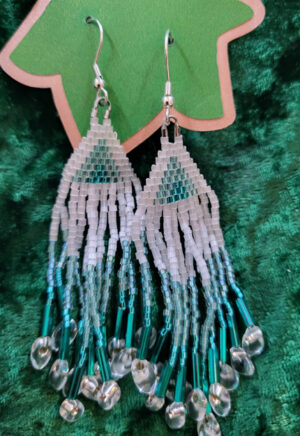 Winterfall Brick Stitch Earrings