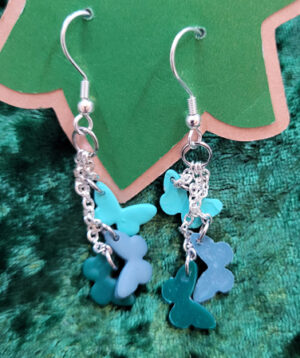 ButterfliesTeal Tealtone Butterfly Dangle Earrings