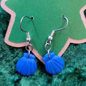 Rainbow Clamshell Earrings