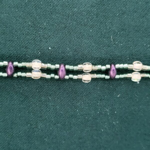 GemDuo Stranded Choker - Teal and Purple