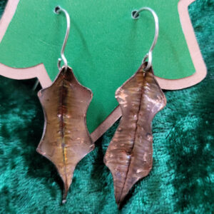 Foldformed Copper Earrings - Holly
