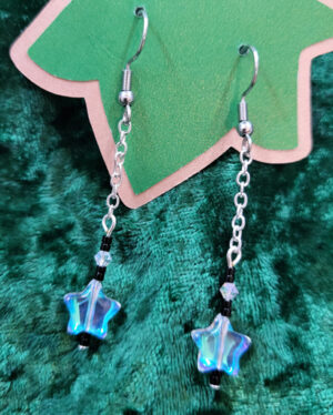 Glass Aurora Star Dangles