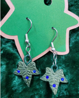 Ivy Earrings - Green