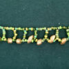 Green and Gold Magatama Loop Choker