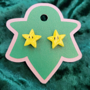 MarioSuperStarEarring Super Star Stud Earrings